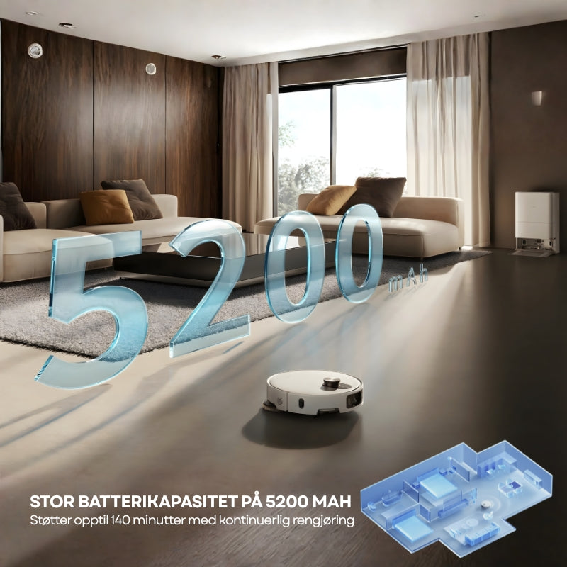 3 i 1 Støvsuger og Mopperobot